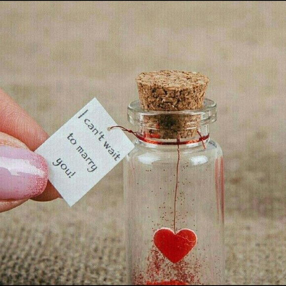 Valentine's dayyyyy!!!Miniature glass bottles - Picture 4 of 5